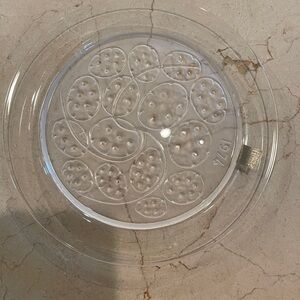 1974 Annual Plate by Lalique Cristal, SILVER PENNIES/SOUS D’ ARGENT